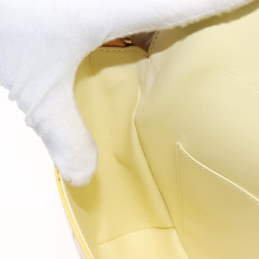 Louis Vuitton Thompson Street Handbag Monogram Vernis Yellow Patent_Leather Shoulder Bag