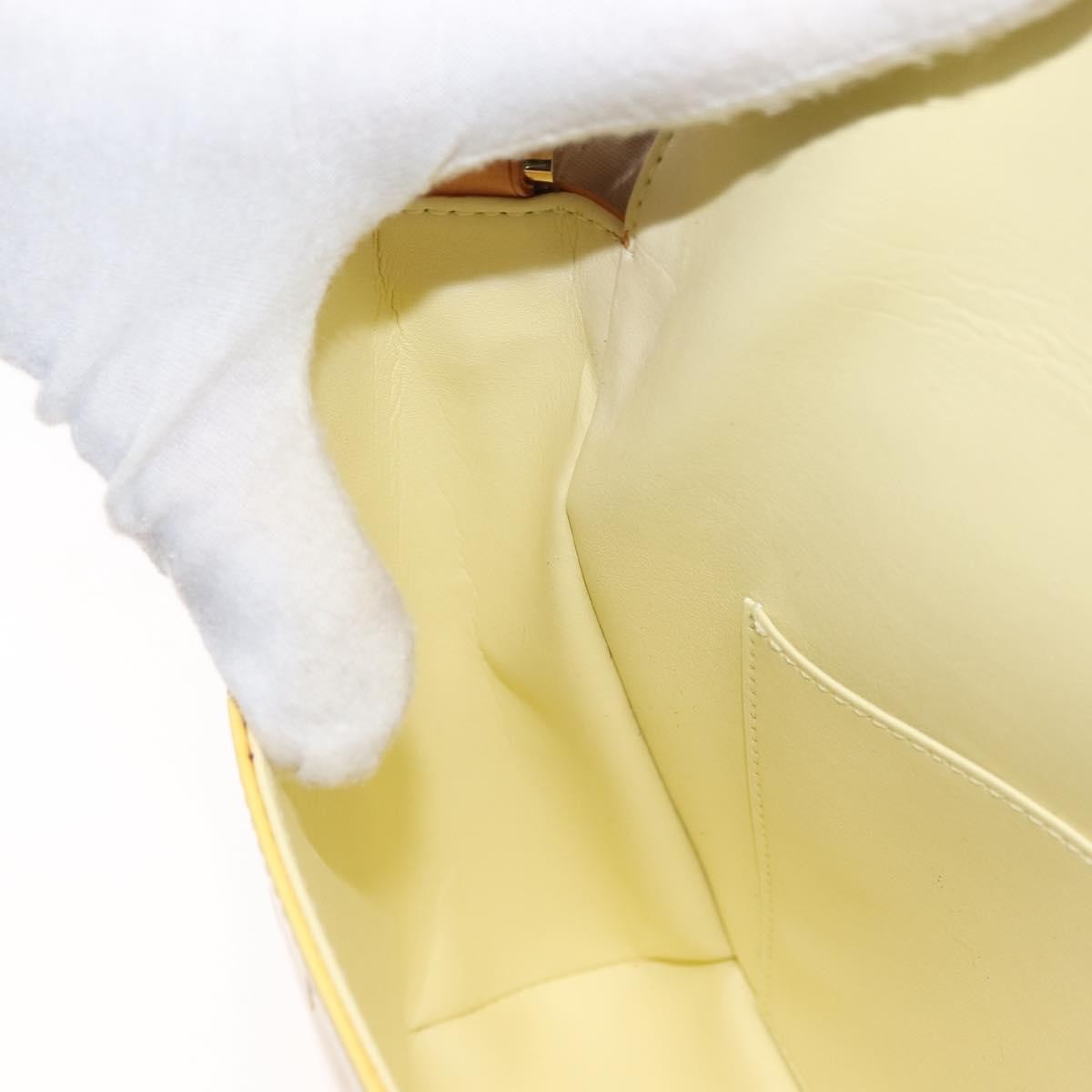 Louis Vuitton Thompson Street Handbag Monogram Vernis Yellow Patent_Leather Shoulder Bag