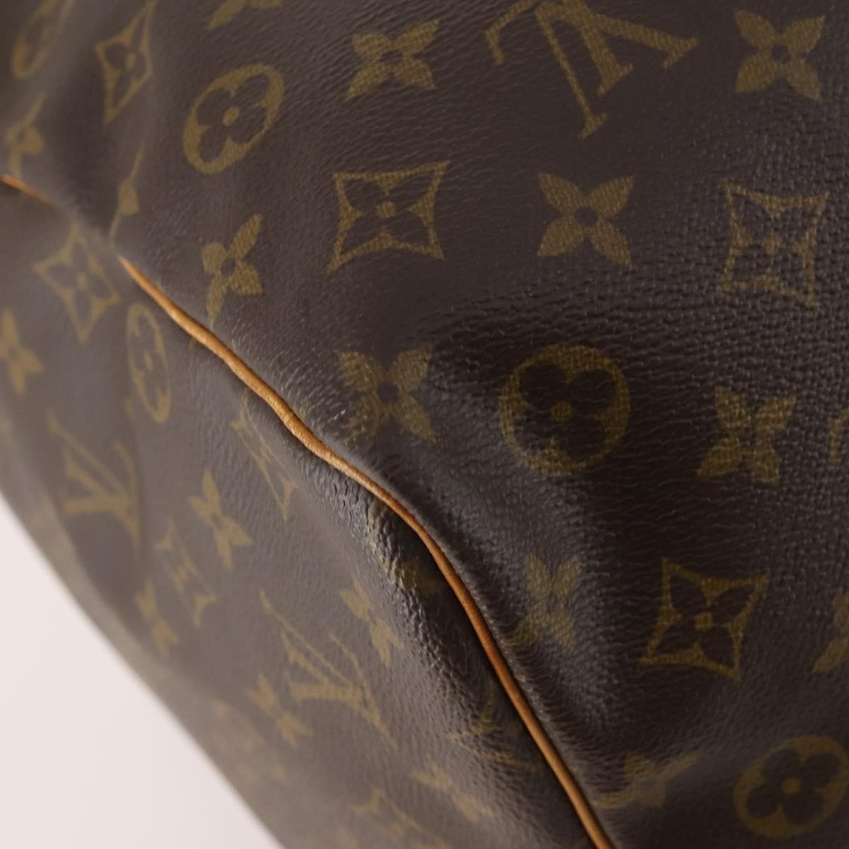 Louis Vuitton Keepall Bag Monogram Canvas Brown Canvas Travel Bag