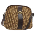 Christian Dior Vintage Trotter Shoulder Bag Canvas Brown Canvas Bag (Pre-Owned)