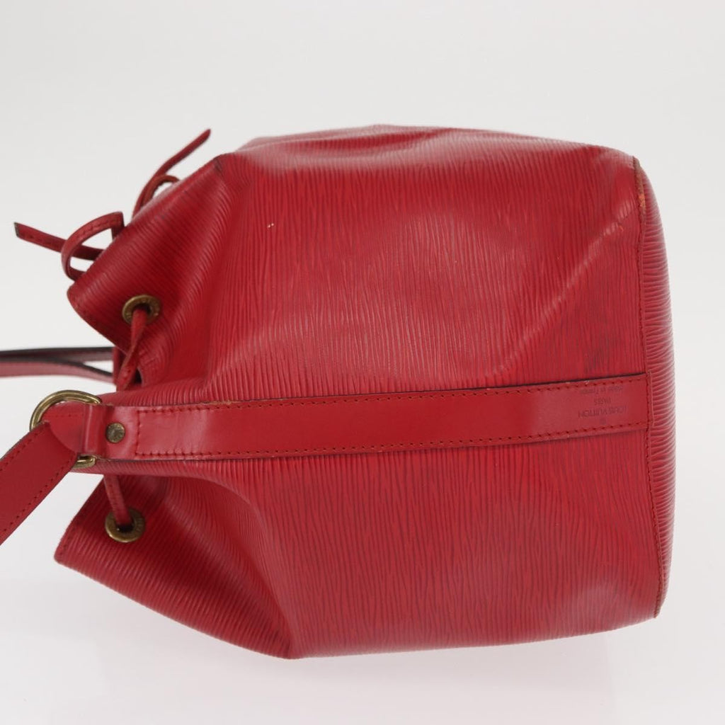 Louis Vuitton Petit Noe Handbag Epi Leather Red Leather Shoulder Bag