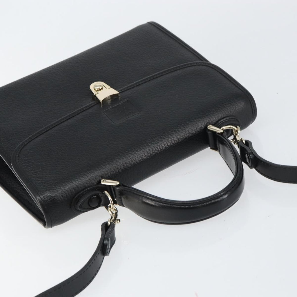 Burberry Vintage Handbag Leather Black Leather Handbag