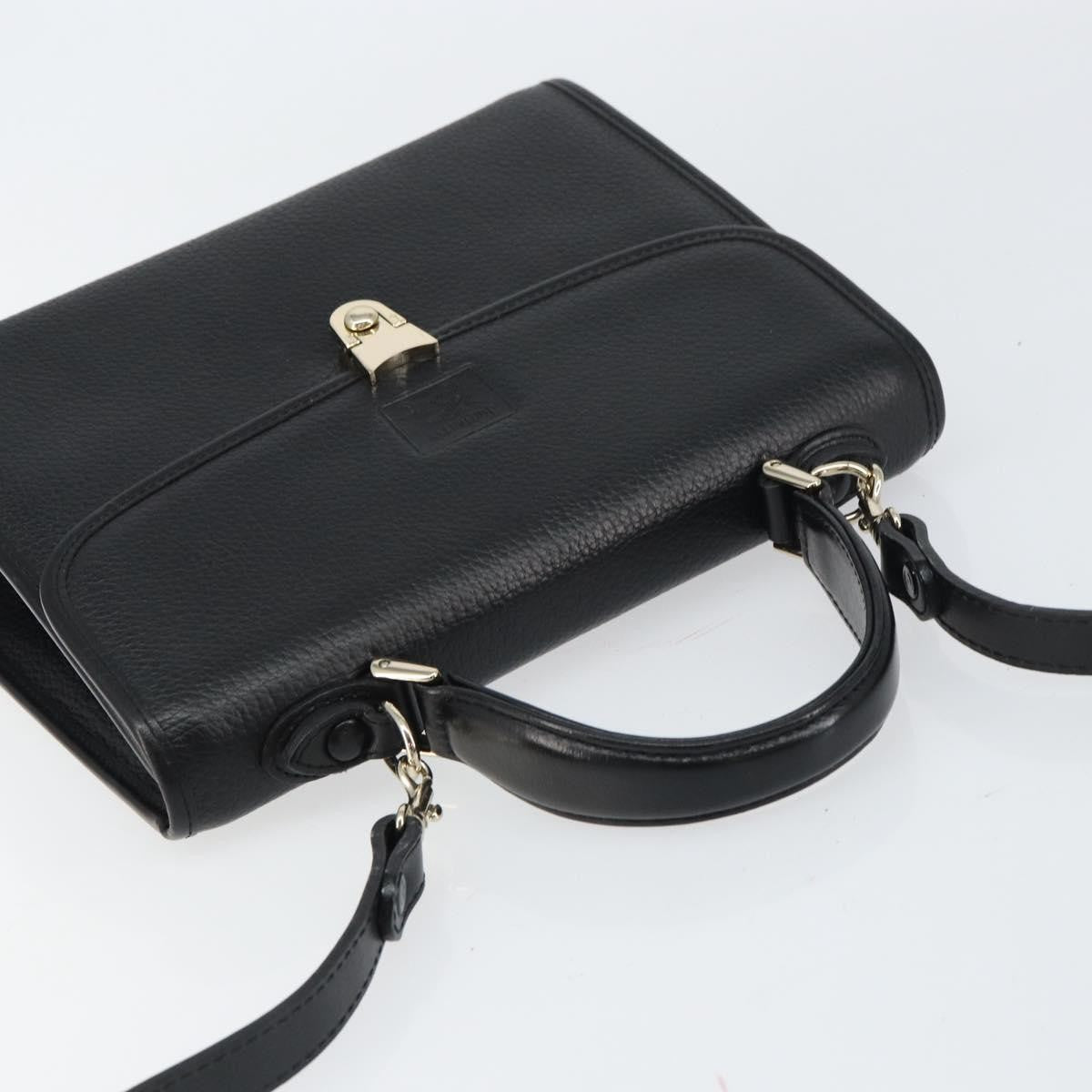 Burberry Vintage Handbag Leather Black Leather Handbag