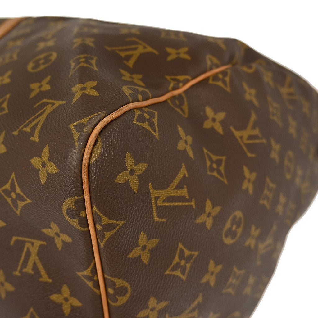 Louis Vuitton Keepall Bag Monogram Canvas Brown Canvas Travel Bag