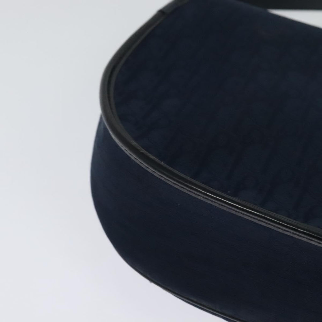 Christian Dior Vintage Trotter Shoulder Bag Canvas Navy Canvas Shoulder Bag Bag (Pre-Owned)