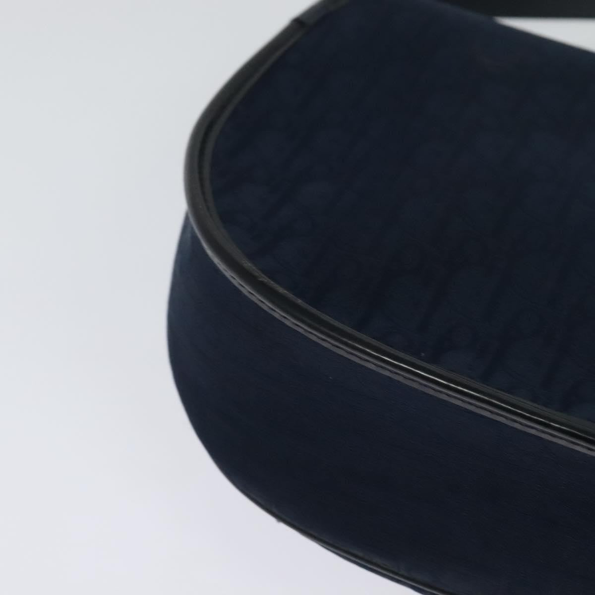 Christian Dior Vintage Trotter Shoulder Bag Canvas Navy Canvas Shoulder Bag Bag (Pre-Owned)