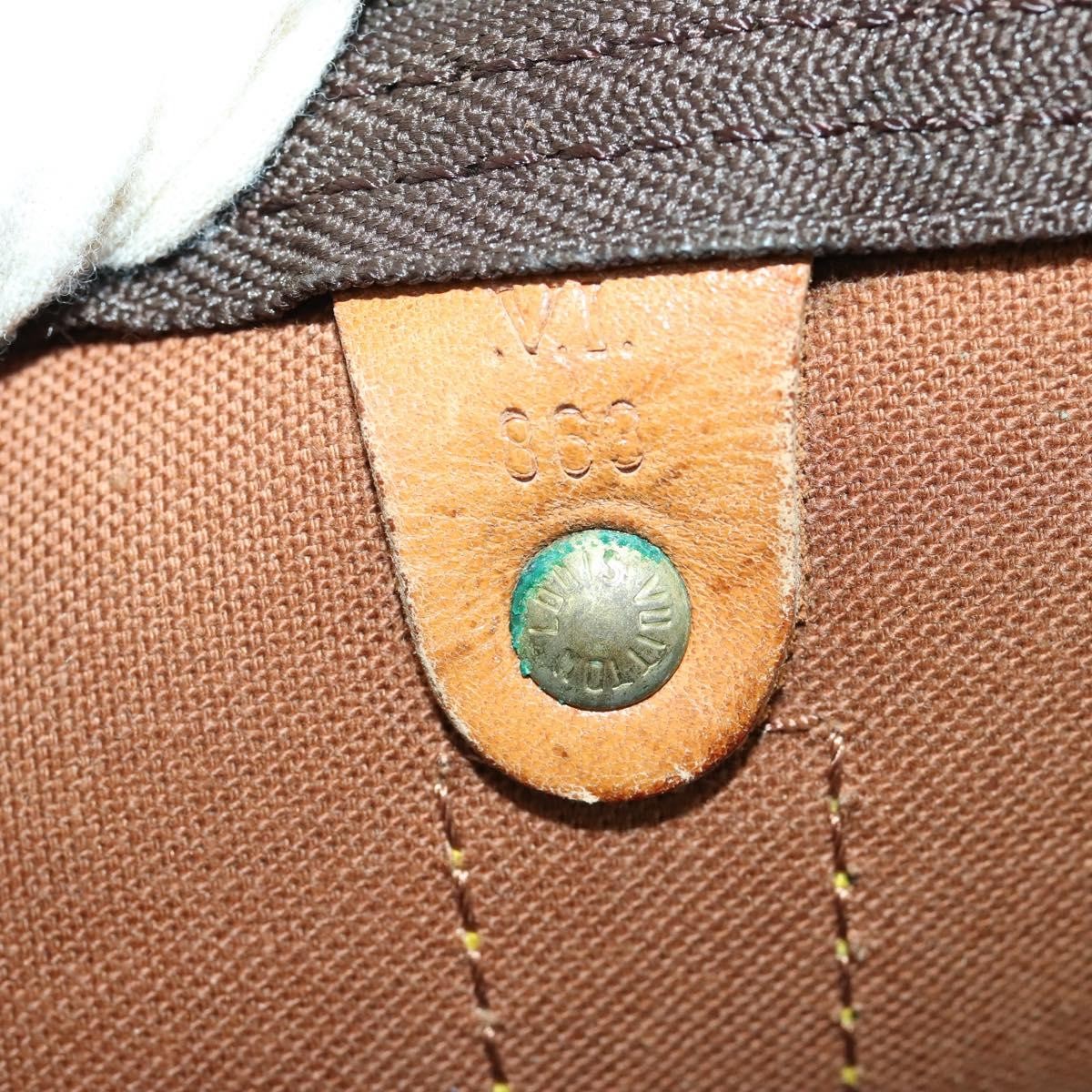 Louis Vuitton Keepall Bag Monogram Canvas Brown Canvas Travel Bag