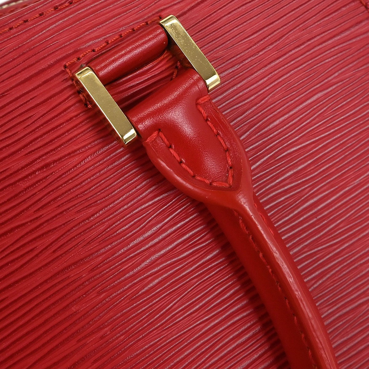 Louis Vuitton Pont Neuf Handbag Epi Leather Red Leather Handbag
