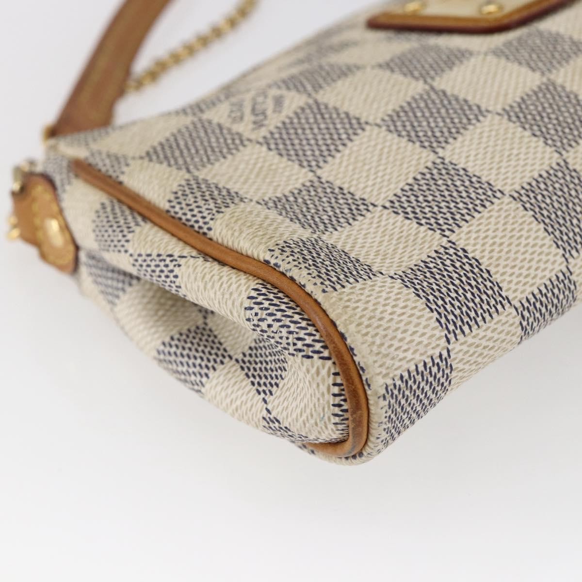 Louis Vuitton Eva Handbag Damier White Canvas Bag