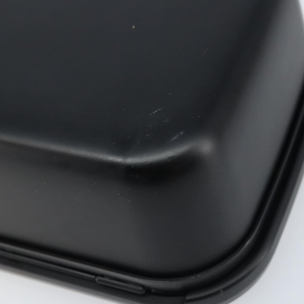 Balenciaga Logo Lunch Box Bag Plastic Black Plastic Clutche & Pouche