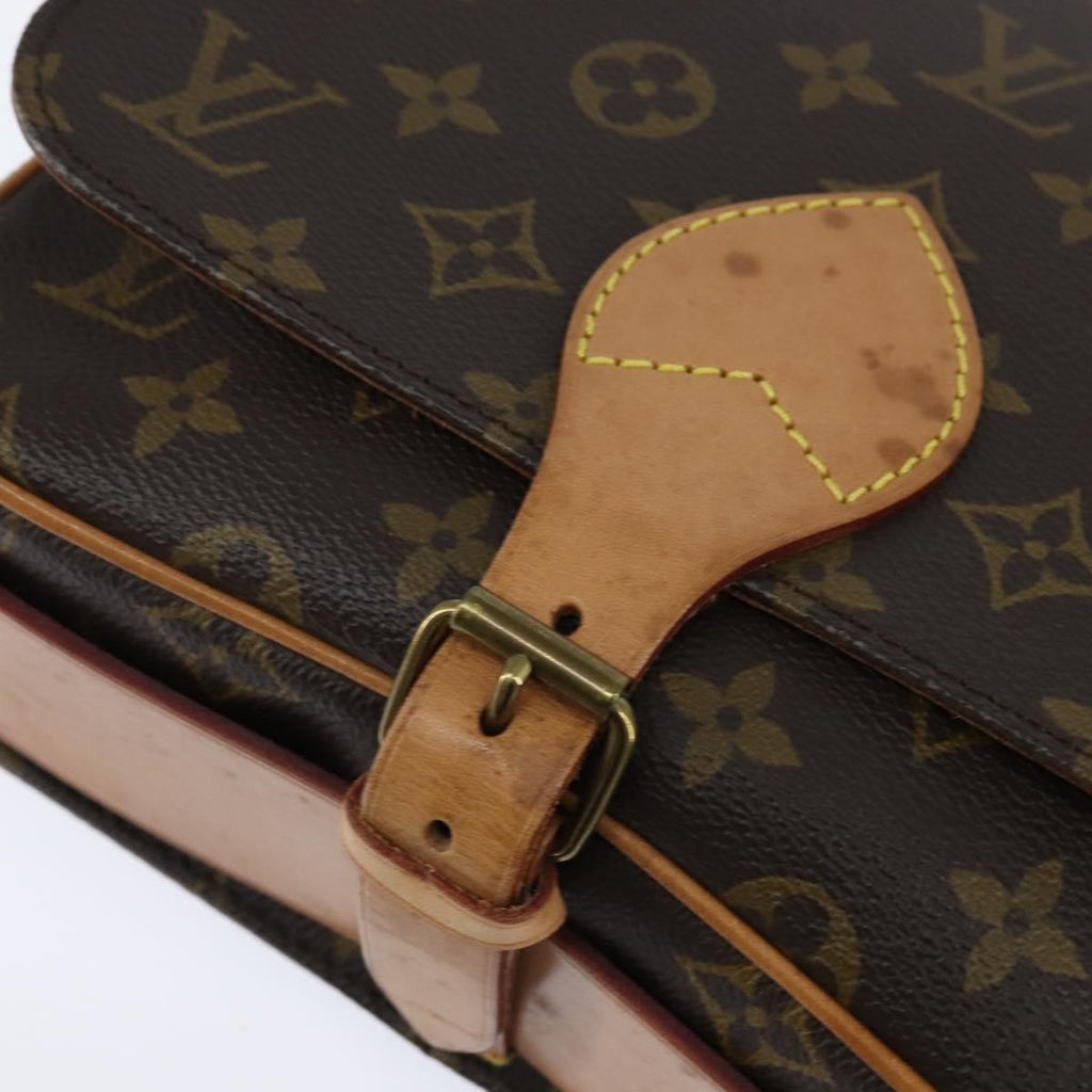 Louis Vuitton Cartouchiere Handbag Monogram Canvas Brown Canvas Shoulder Bag
