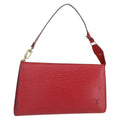 Louis Vuitton Pochette Accessoires Epi Leather Red Leather Clutche & Pouche Bag