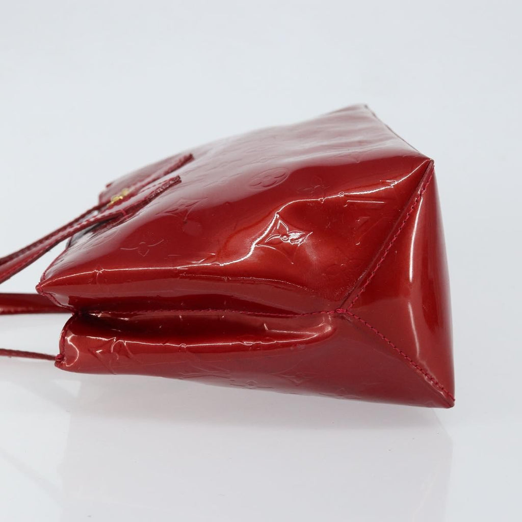 Louis Vuitton Wilshire Handbag Monogram Vernis Red Patent_Leather Handbag