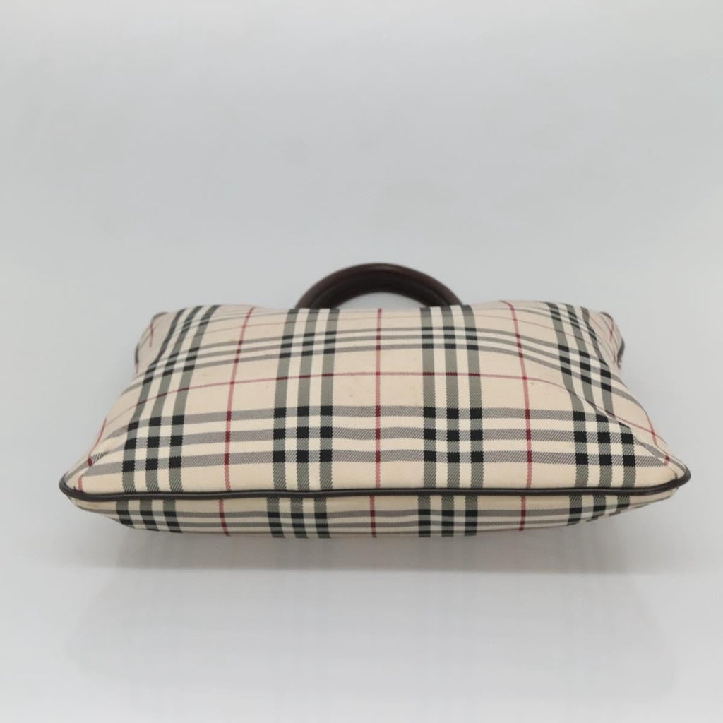 Burberry Nova Check Tote Nylon Beige Nylon Bag