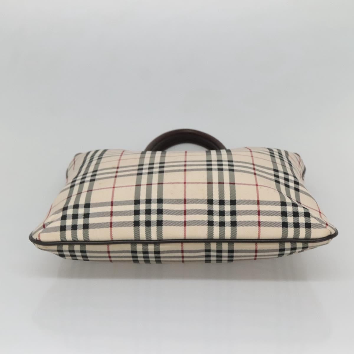 Burberry Nova Check Tote Nylon Beige Nylon Bag