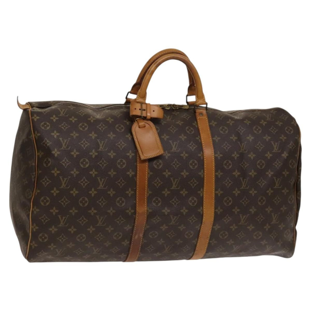 Louis Vuitton Keepall Bag Monogram Canvas Brown Canvas Travel Bag