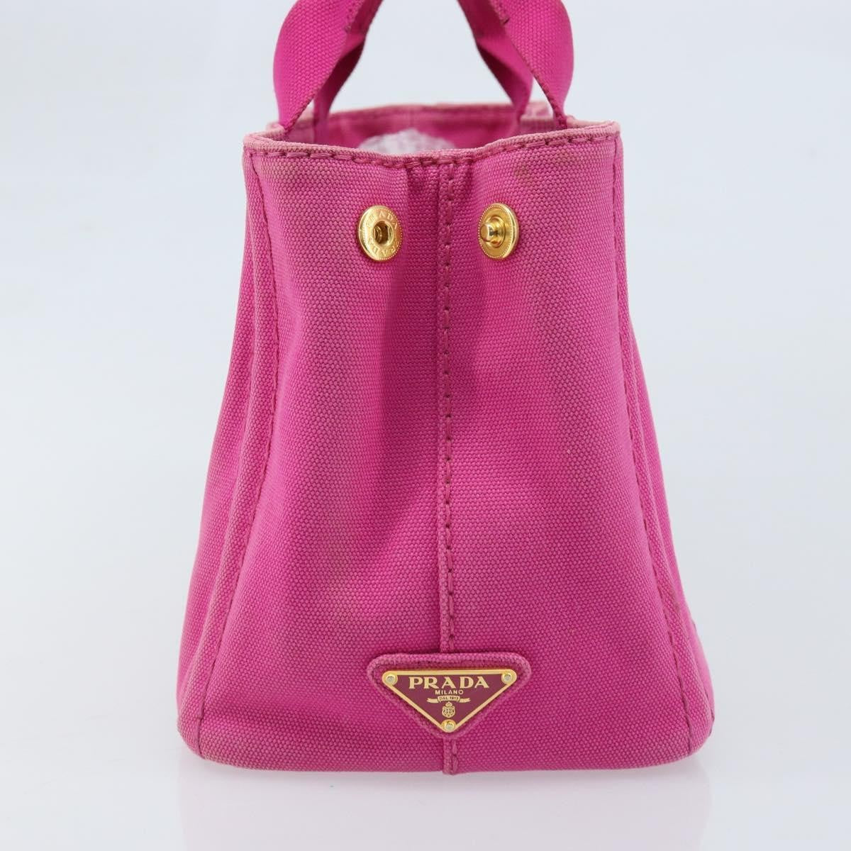 Prada Canapa Tote Canvas Pink Canvas Tote Bag Bag