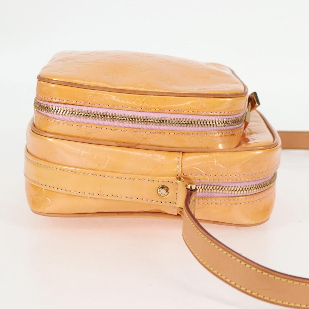 Louis Vuitton Wooster Handbag Monogram Vernis Beige Patent_Leather Bag