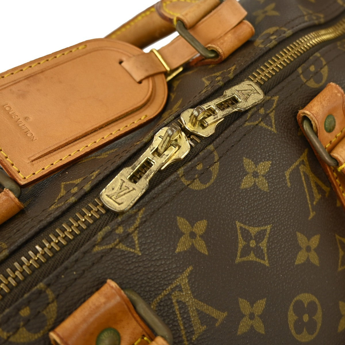 Louis Vuitton Keepall Bandouliere Bag Monogram Canvas Brown Canvas Travel Bag