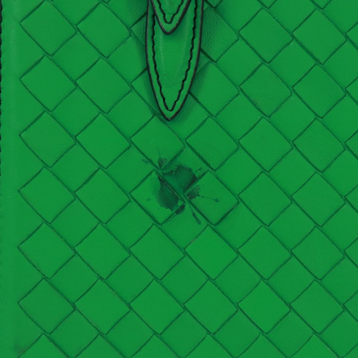 Bottega Veneta Intrecciato Handbag Leather Green Leather Handbag