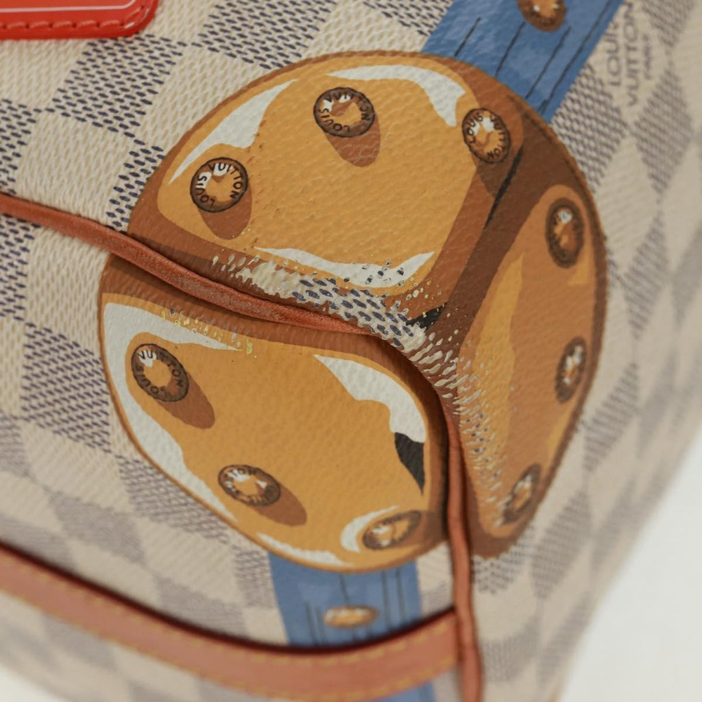 Louis Vuitton Speedy Bandouliere Bag Limited Edition Summer Trunks Monogram Canvas Multicolour Canvas Handbag