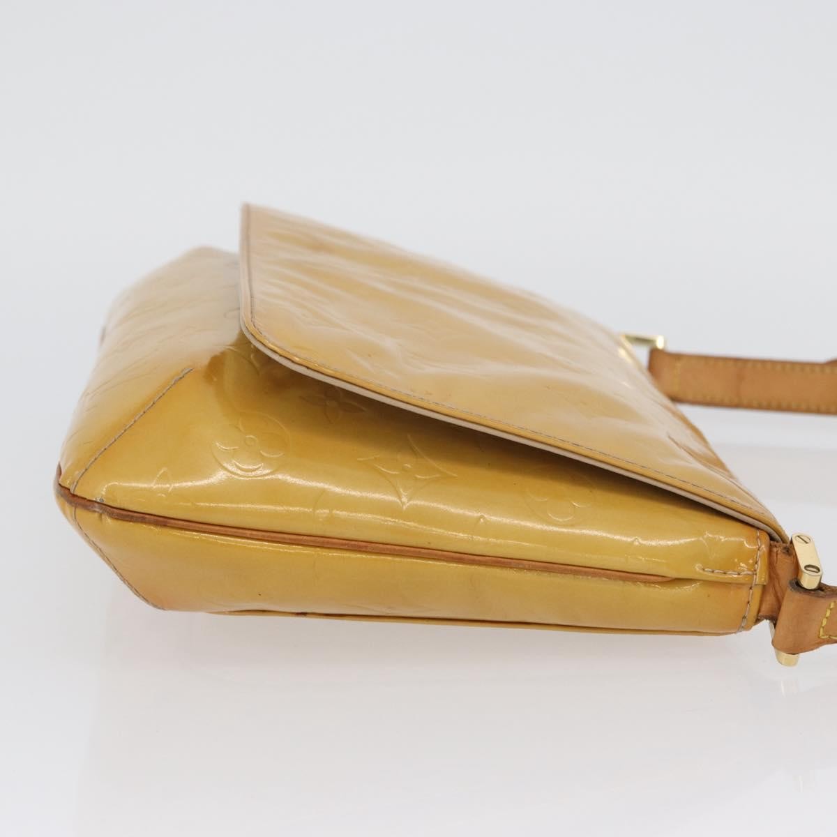 Louis Vuitton Thompson Street Handbag Monogram Vernis Beige Patent_Leather Shoulder Bag