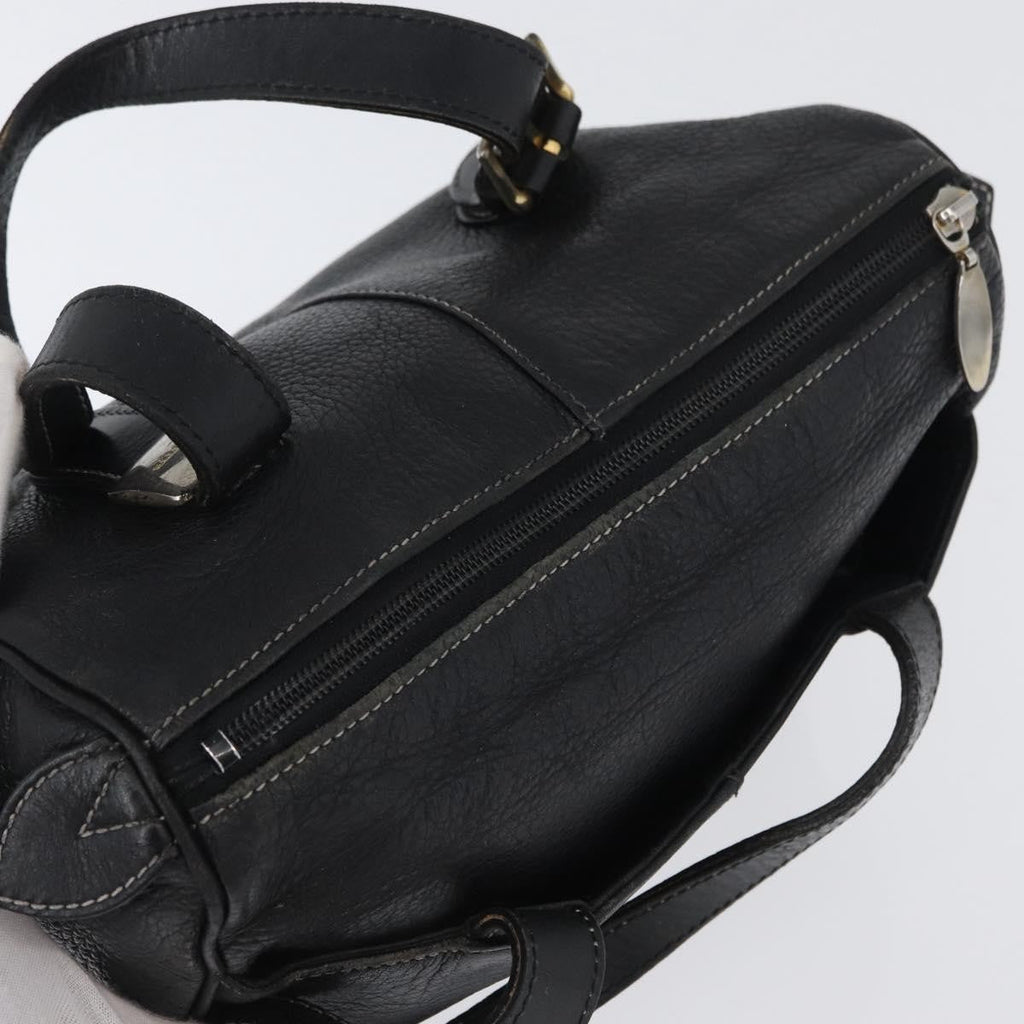 Burberry Vintage Handbag Leather Black Leather Handbag