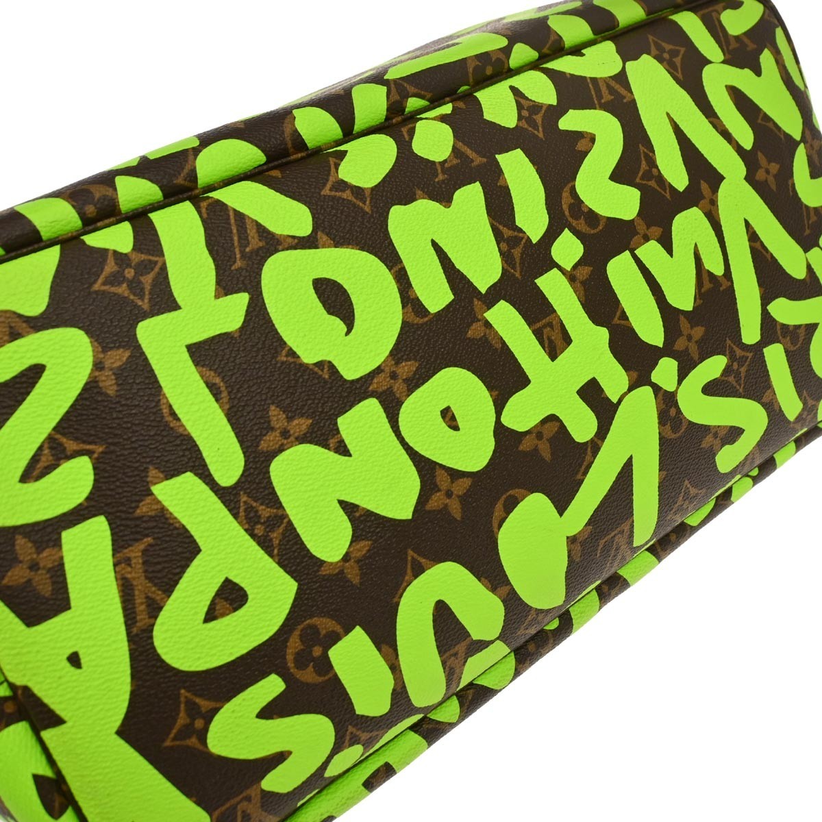 Louis Vuitton Neverfull Tote Limited Edition Monogram Graffiti Green Canvas Tote Bag