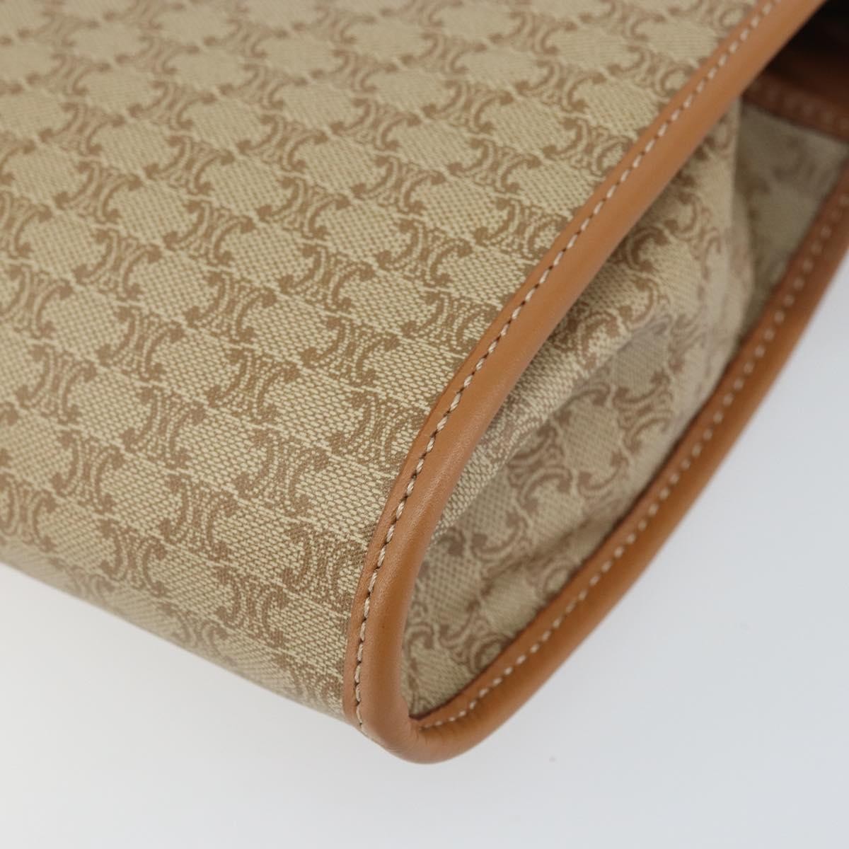 Celine Macadam Pochette Classic Beige Canvas Clutche & Pouche Bag