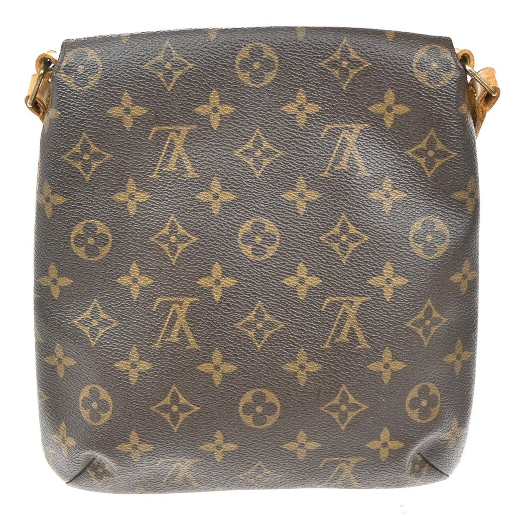 Louis Vuitton Musette Handbag Monogram Canvas Brown Canvas Shoulder Bag