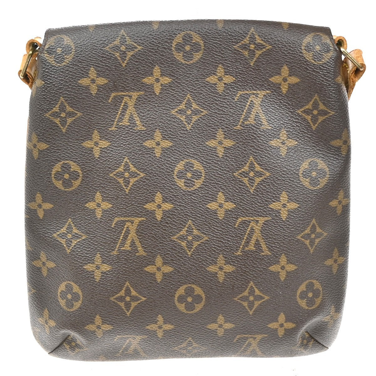 Louis Vuitton Musette Handbag Monogram Canvas Brown Canvas Shoulder Bag