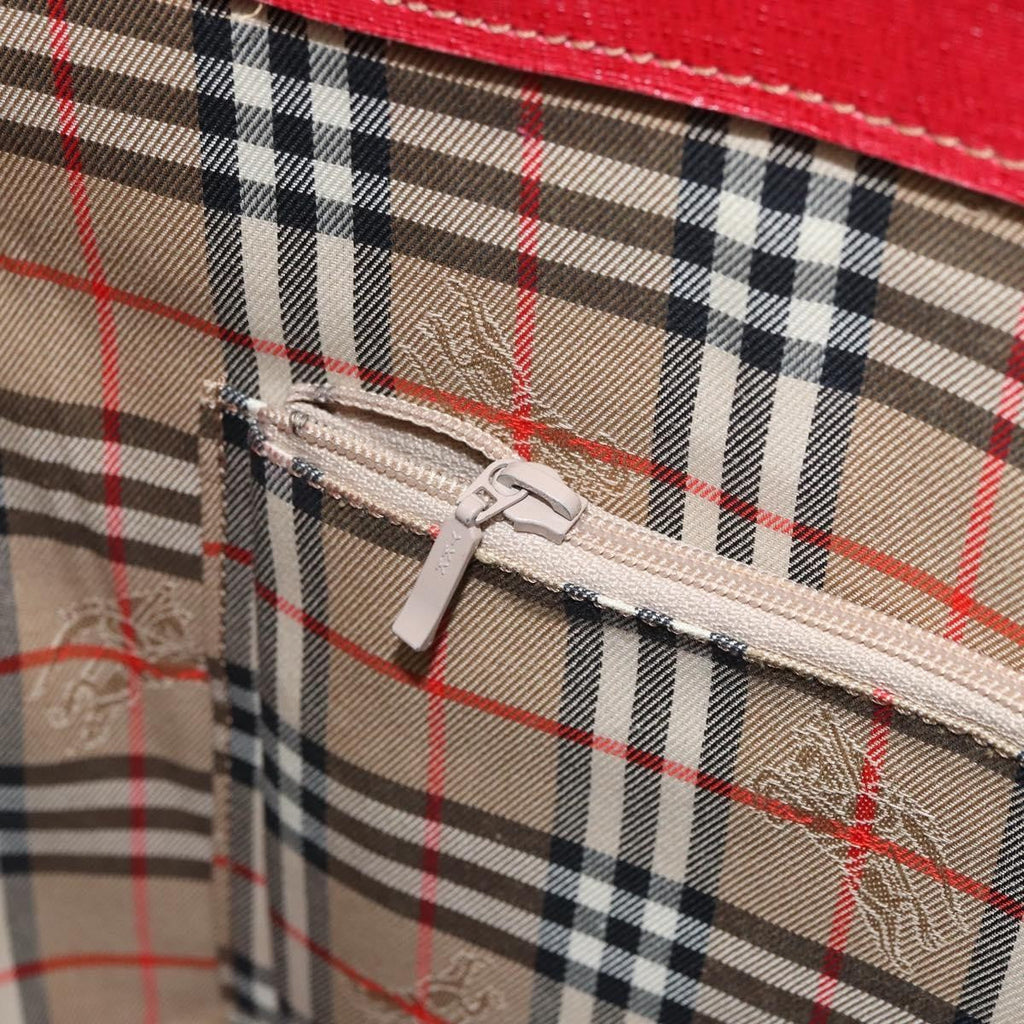 Burberry Vintage Tote Bag Leather Red Leather Tote Bag