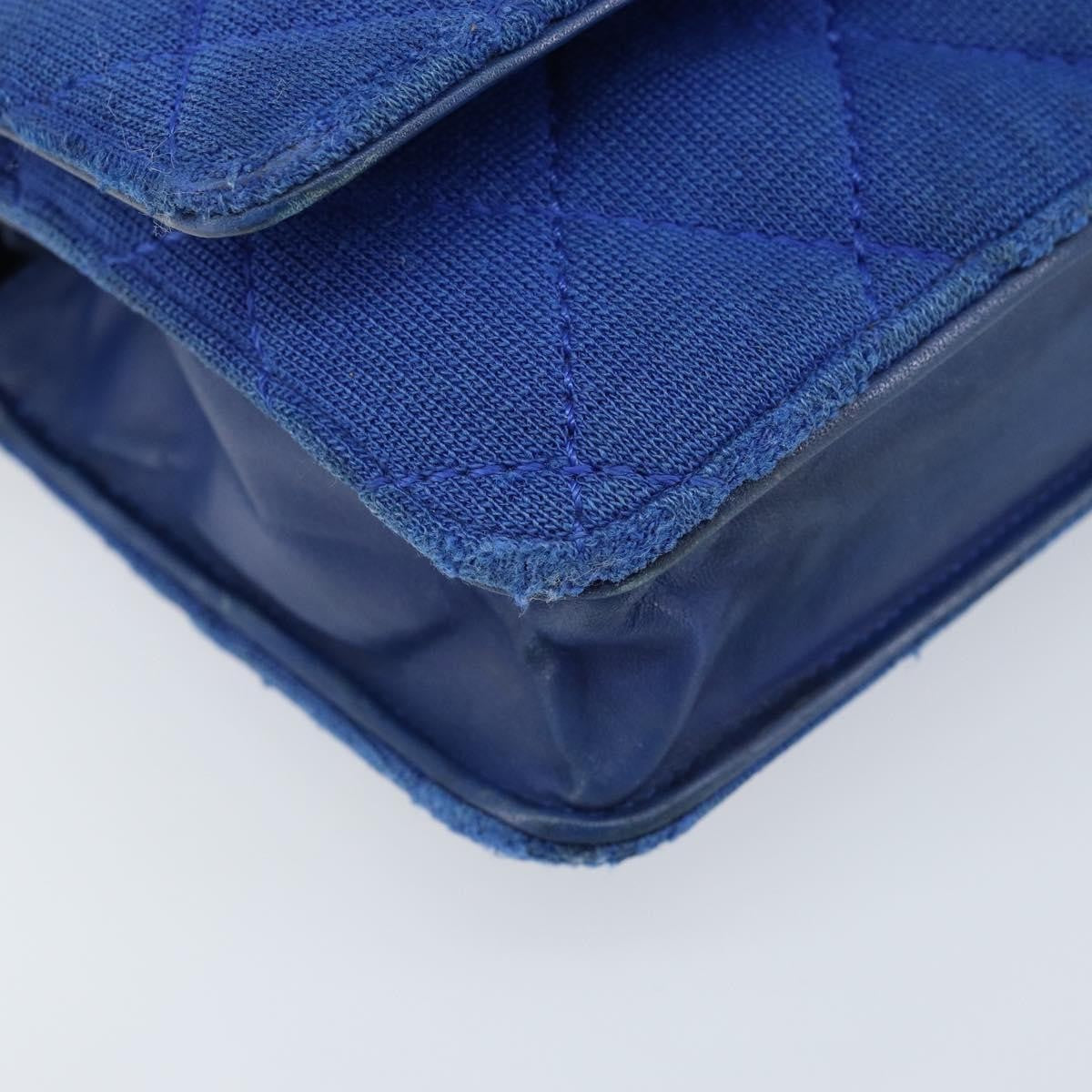 Chanel Wallet On Chain Canvas Navy Canvas Shoulder Bag Bag