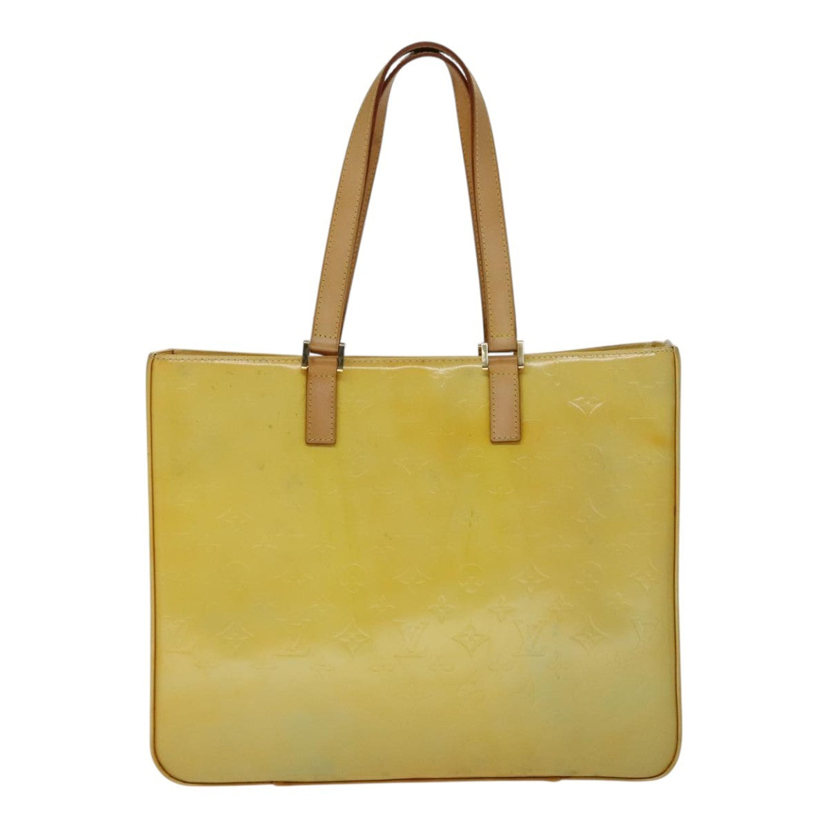 Louis Vuitton Columbus Handbag Monogram Vernis Yellow Patent_Leather Bag