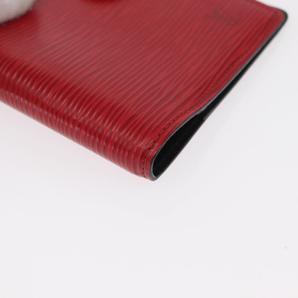 Louis Vuitton Agenda Cover Epi Leather Red Leather Wallets Accessory