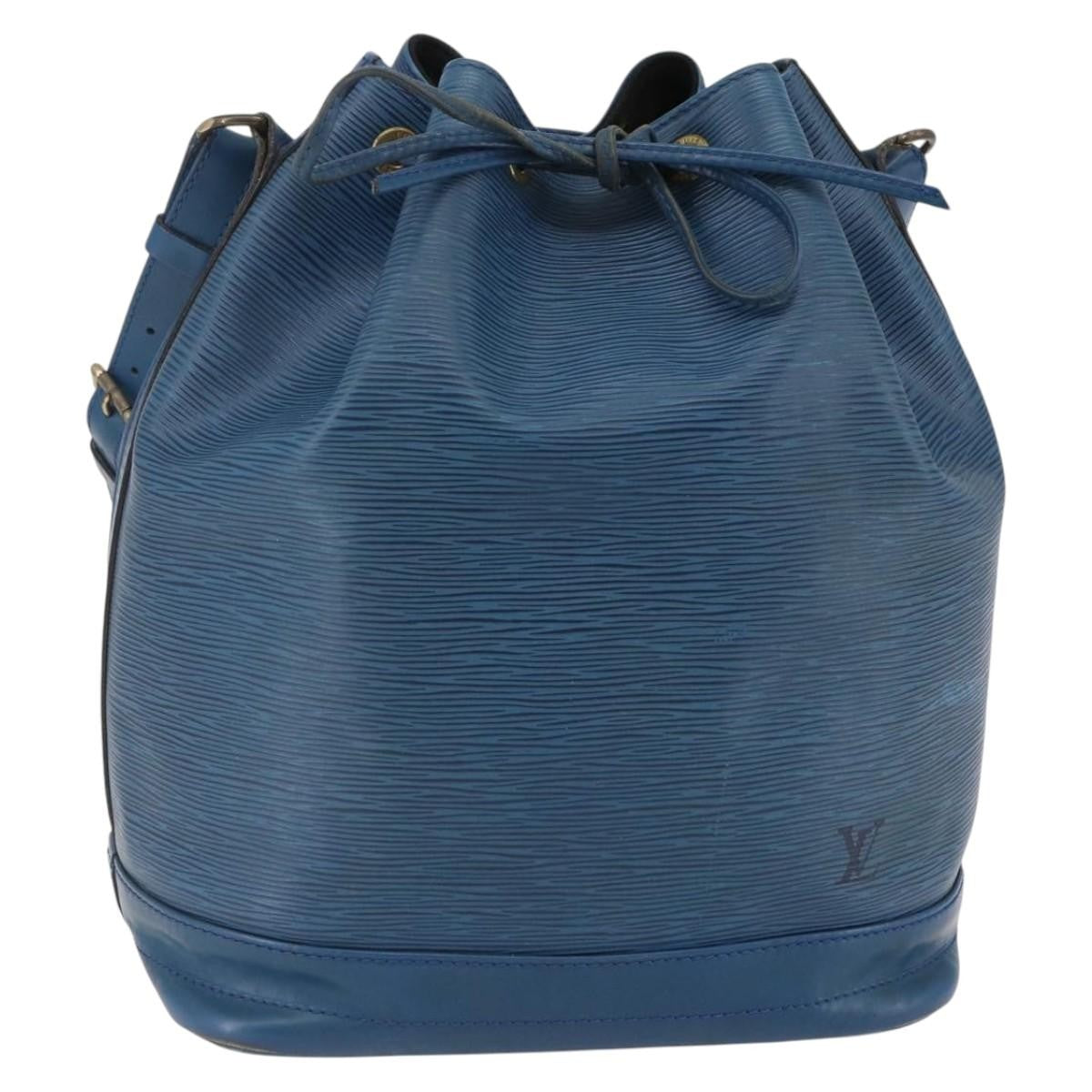 Louis Vuitton Noe Handbag Epi Leather Blue Leather Shoulder Bag