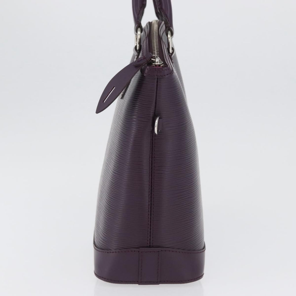 Louis Vuitton Lockit Handbag Epi Leather Purple Leather Handbag