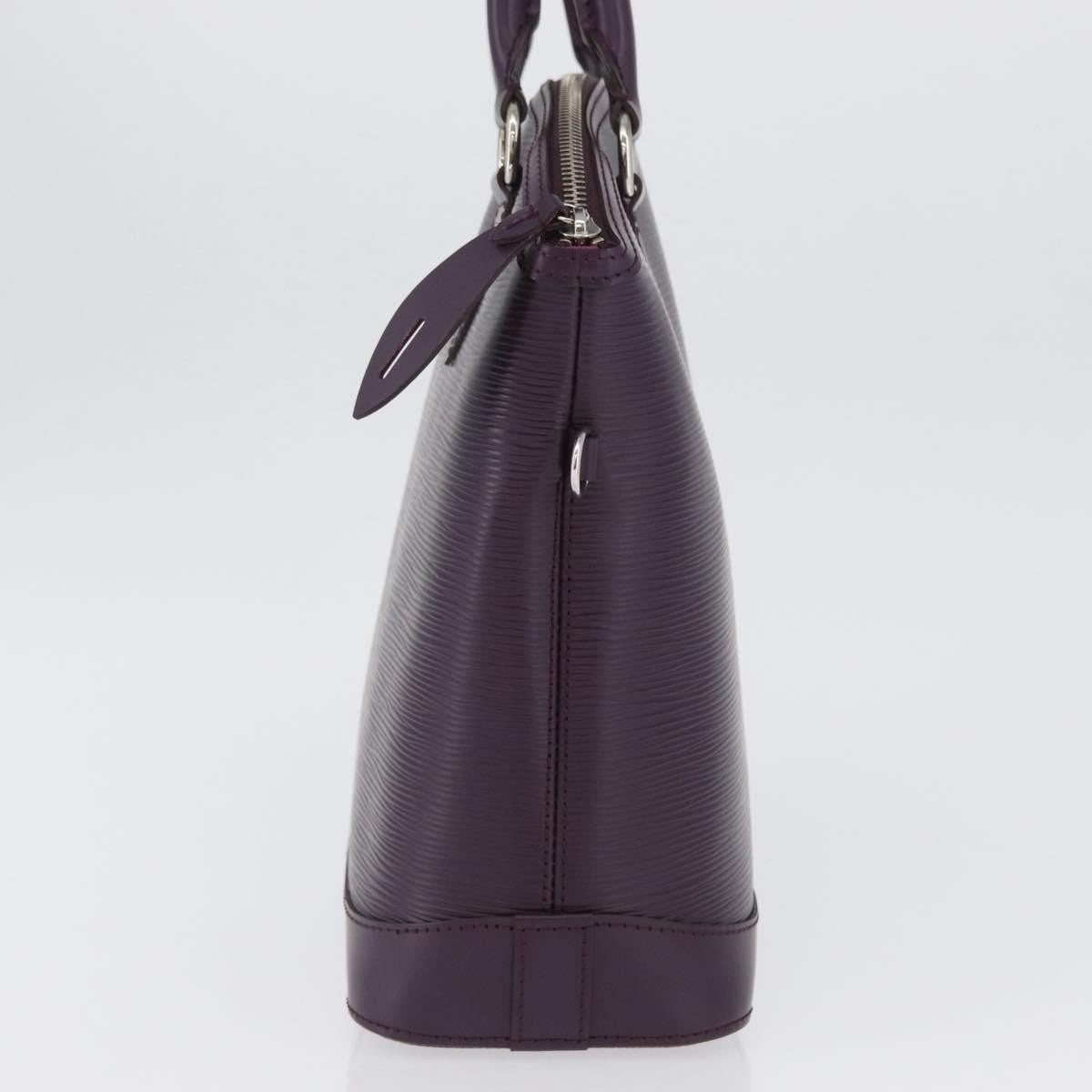 Louis Vuitton Lockit Handbag Epi Leather Purple Leather Handbag