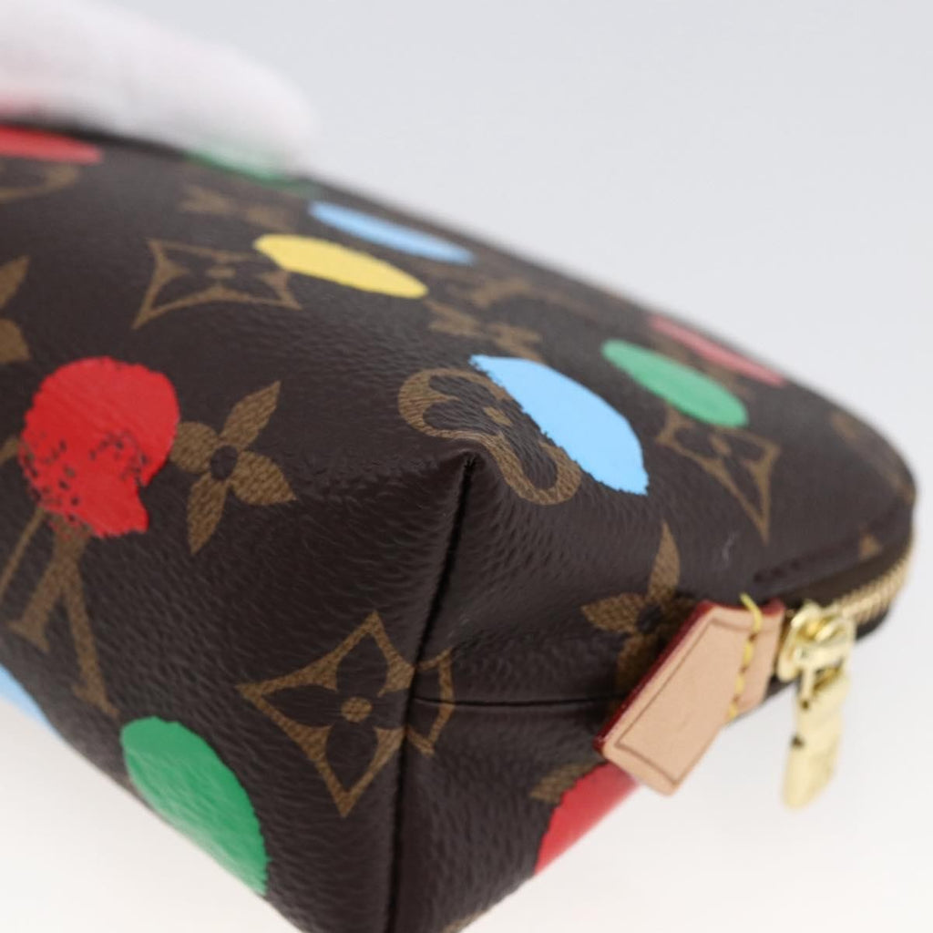 Louis Vuitton Cosmetic Pouch Yayoi Kusama Painted Dots Monogram Canvas Multicolour Canvas Clutche & Pouche Bag