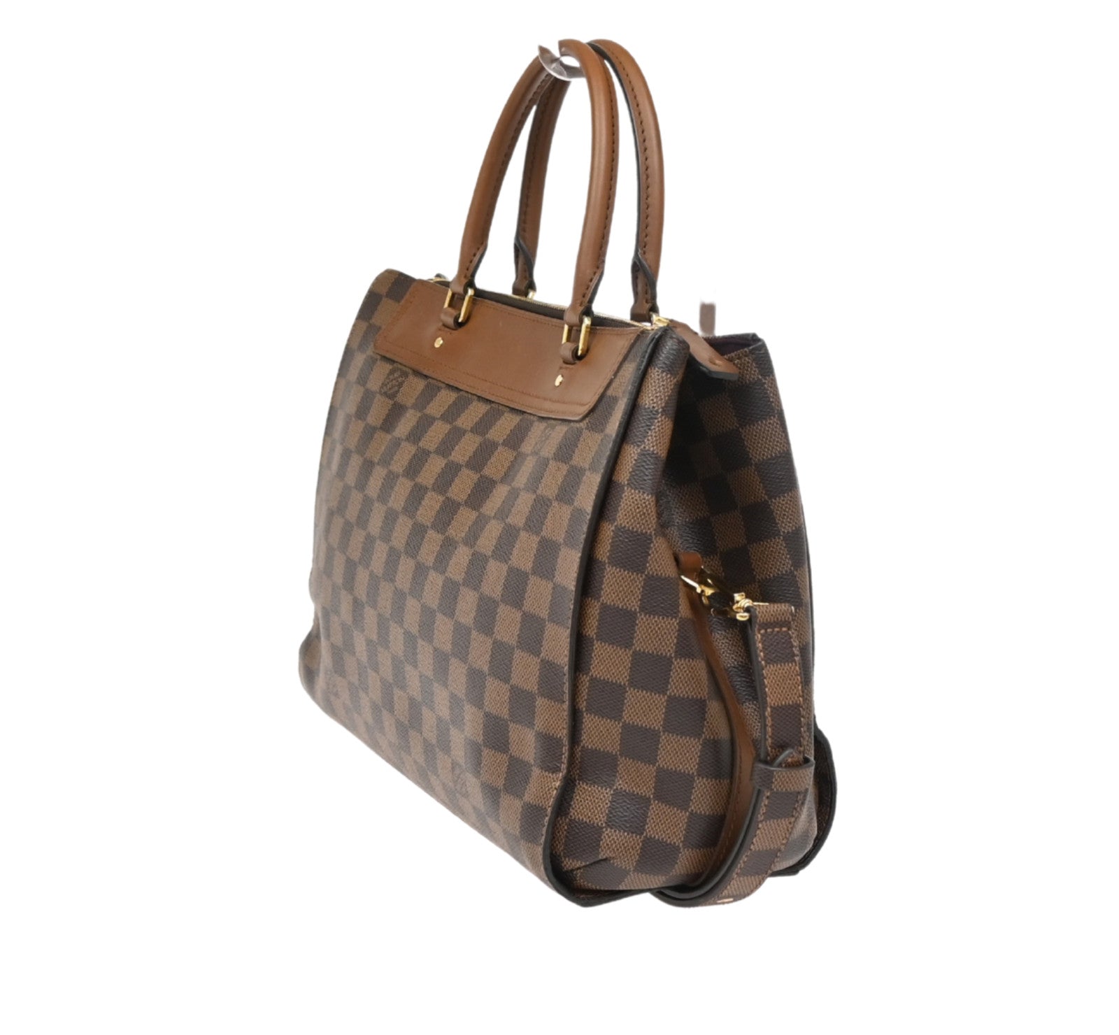 Louis Vuitton Greenwich Bag Damier Brown Leather Handbag