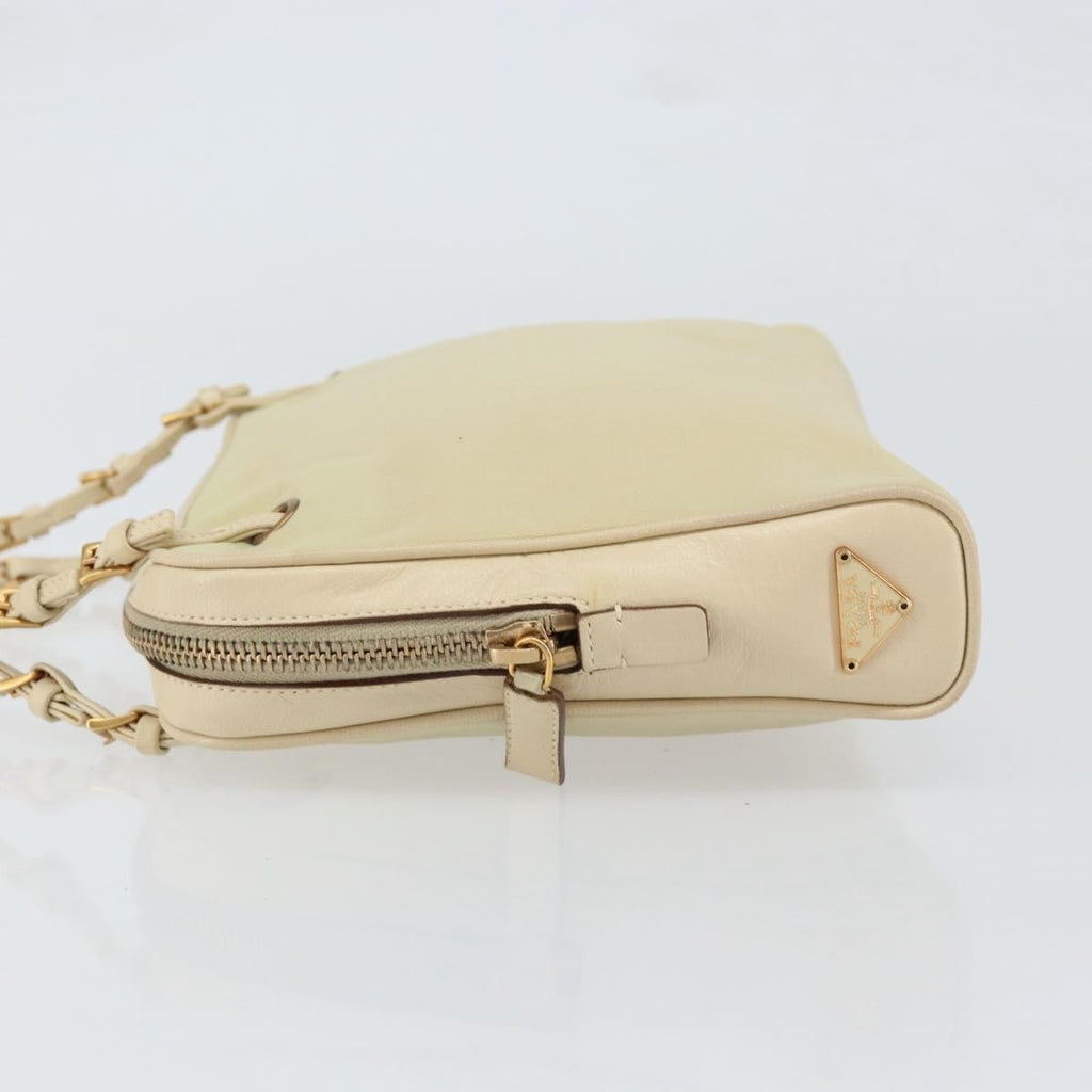 Prada Vintage Handbag Tessuto Beige Nylon Handbag