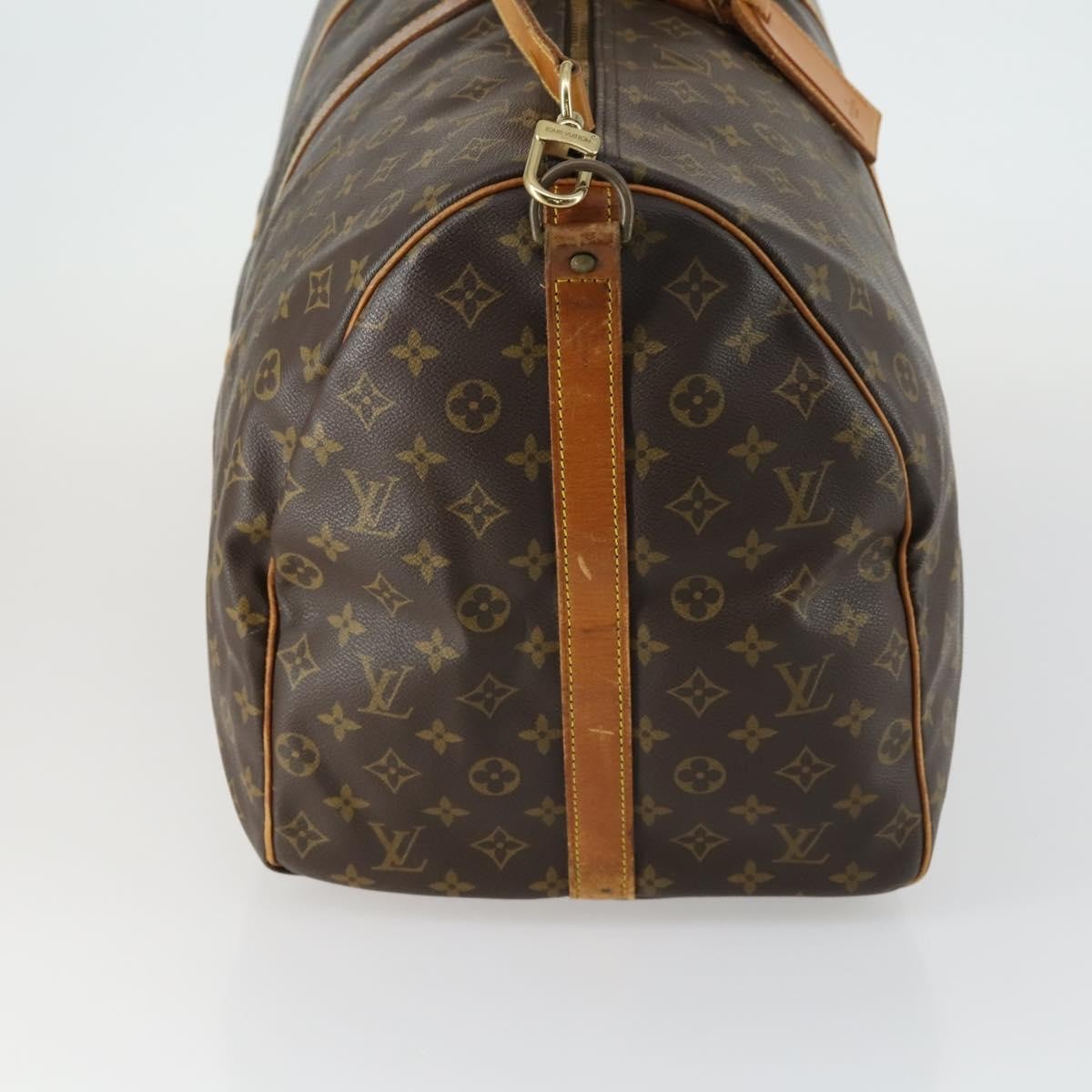 Louis Vuitton Keepall Bandouliere Bag Monogram Canvas Brown Canvas Travel Bag