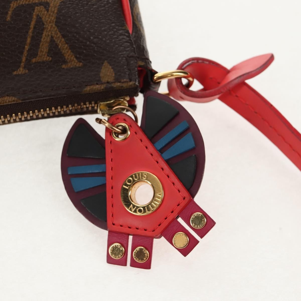 Louis Vuitton Pochette Accessoires Nm Limited Edition Totem Monogram Canvas Brown Canvas Clutche & Pouche Bag