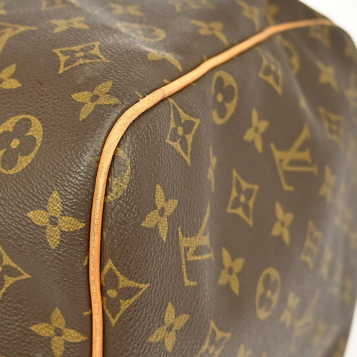 Louis Vuitton Keepall Bag Monogram Canvas Brown Canvas Travel Bag