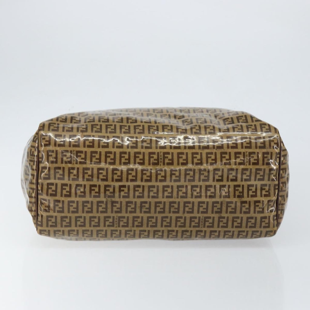 Fendi Zip Tote Canvas Beige Canvas Tote Bag Bag