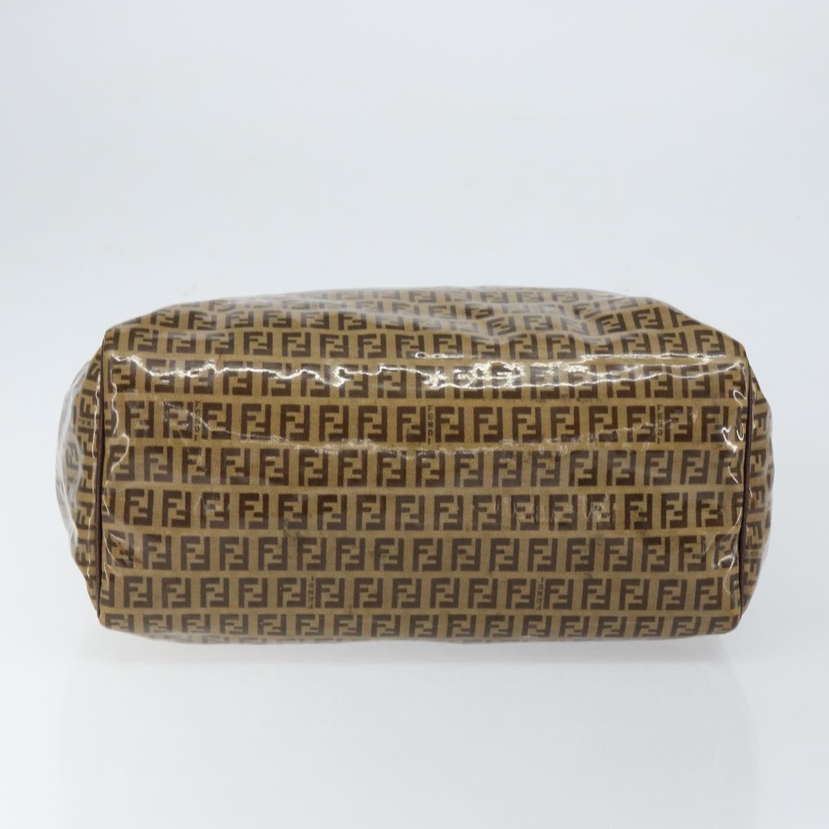 Fendi Zip Tote Canvas Beige Canvas Tote Bag Bag