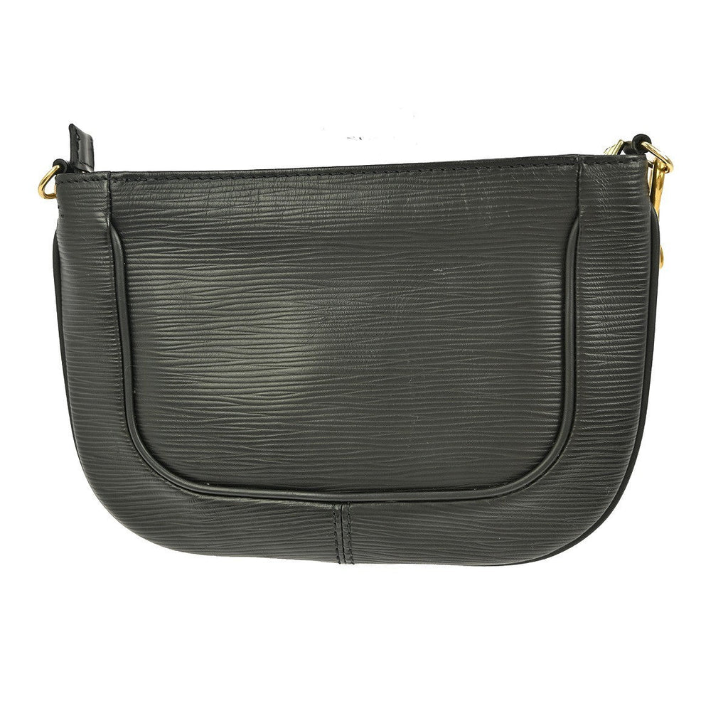 Louis Vuitton Sarvanga Handbag Epi Leather Black Leather Clutche & Pouche Bag