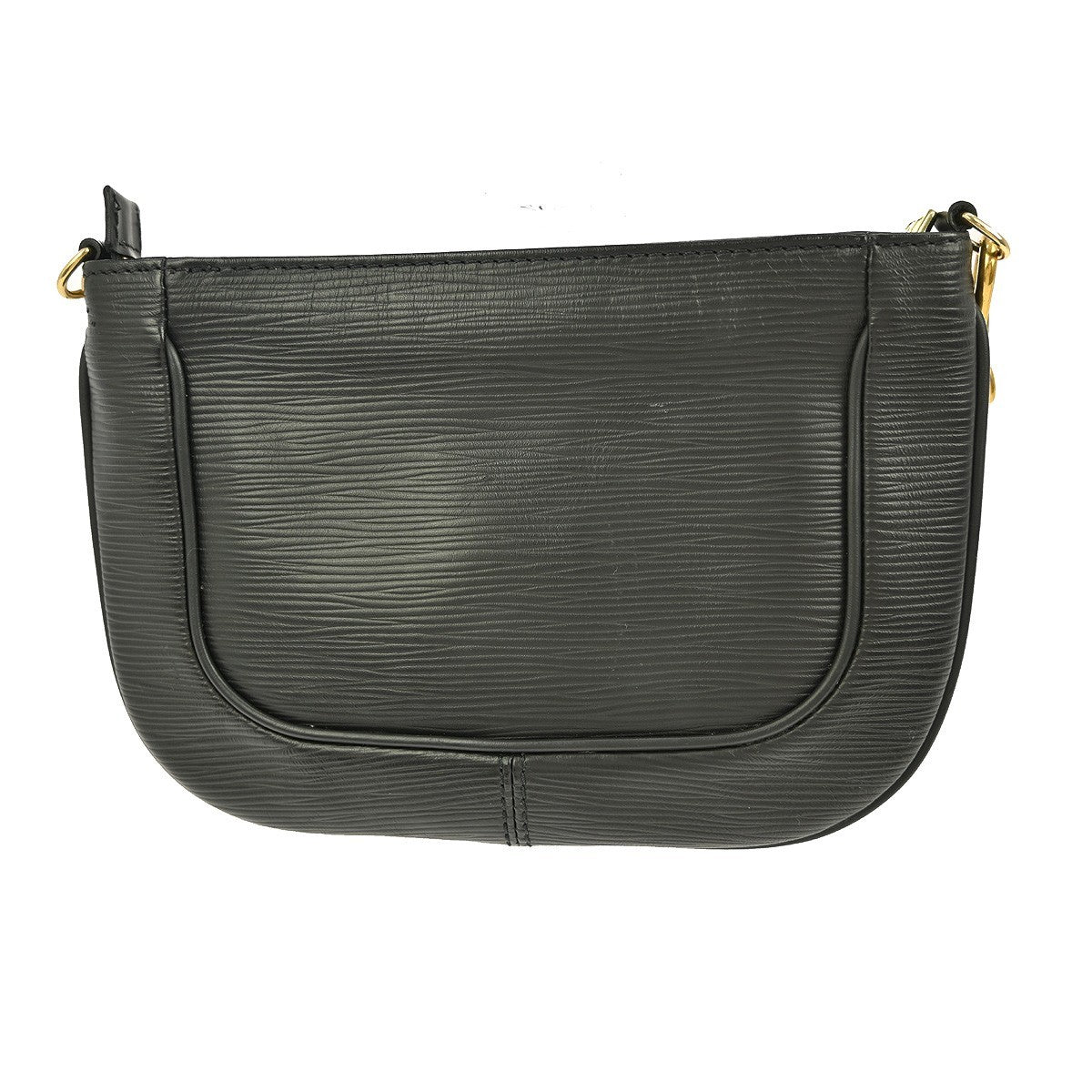 Louis Vuitton Sarvanga Handbag Epi Leather Black Leather Clutche & Pouche Bag