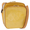 Louis Vuitton Wooster Handbag Monogram Vernis Yellow Patent_Leather Shoulder Bag