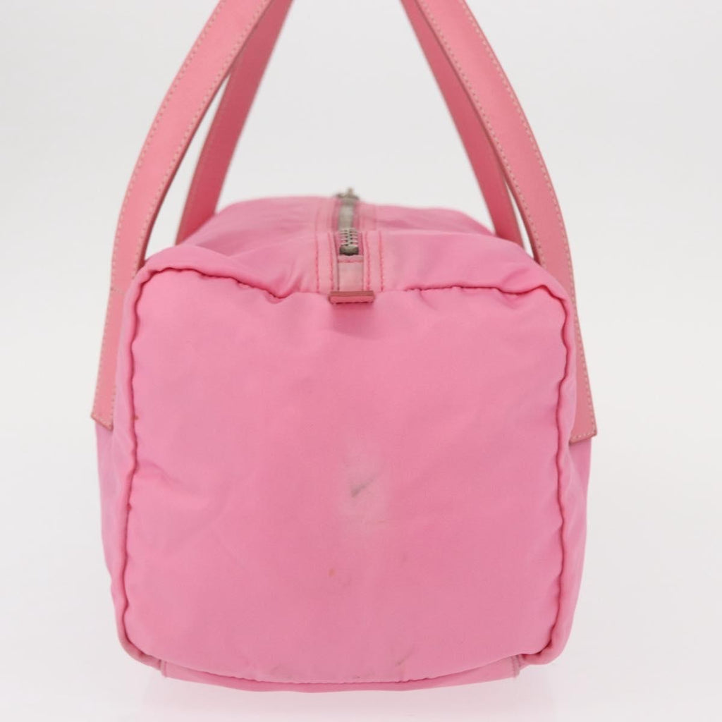 Prada Side Pocket Convertible Duffle Bag Tessuto Pink Nylon Handbag
